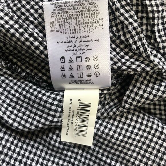 BCBGENERATION BLOUSE, BLACK/WHITE Checks size XXS - Picture 4 of 5